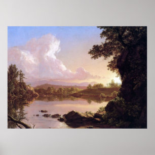 Catskill Nebenfluss durch Kirche Frederic Edwin Poster
