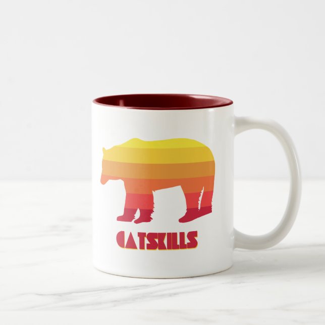 Catskills Bär Zweifarbige Tasse (Rechts)
