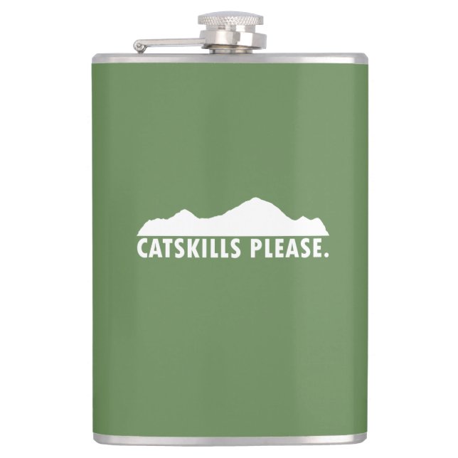CatSkills Bitte Flachmann (Vorderseite)
