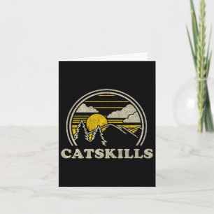 Catskills New York Ny T-Shirt Vintage Wandern Moun Karte