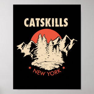 Catskills New York Ny Wandern Berge T-Shirt Poster