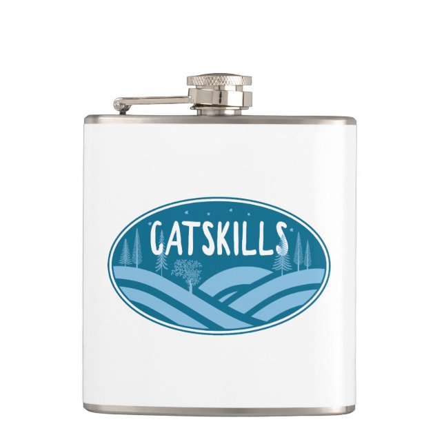 Catskills New York Outdoor Flachmann (Vorderseite)