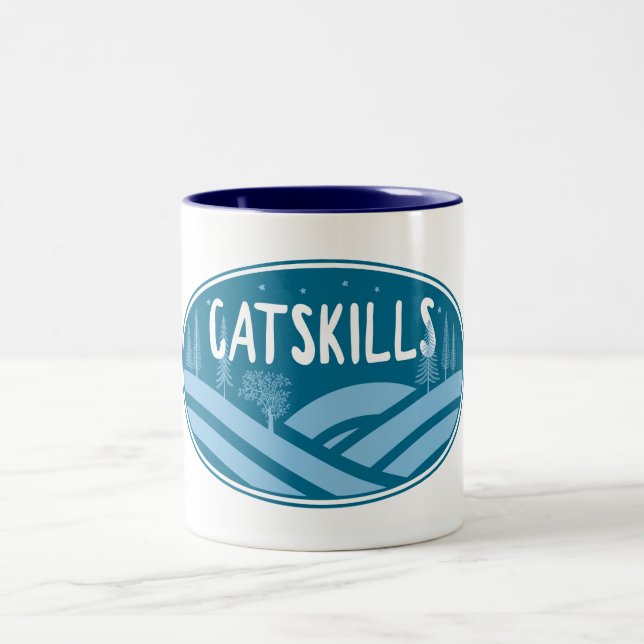 Catskills New York Outdoor Zweifarbige Tasse (Mittel)