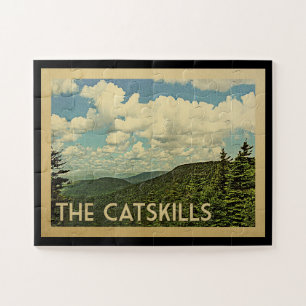 Catskills New York Vintage Travel Puzzle