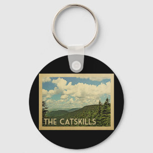 Catskills New York Vintage Travel Schlüsselanhänger