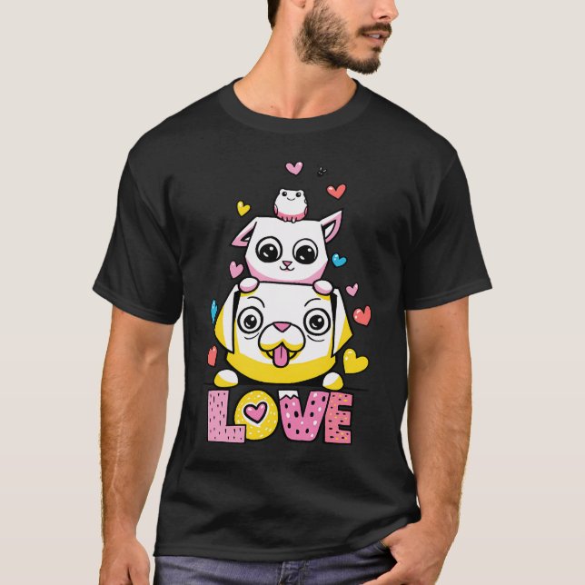 Catsoki Valentine Special Liebe T-Shirt (Vorderseite)