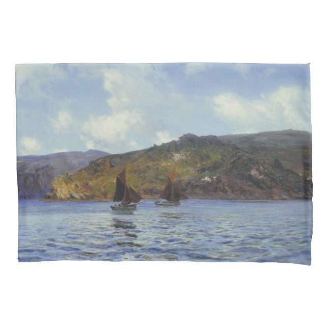 Catspaws off the Land (by Henry Moore) Kissenbezug (Vorderseite-Links)