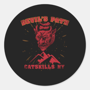 Catss Wikers Devil's Path Upstate New York Wikers Runder Aufkleber