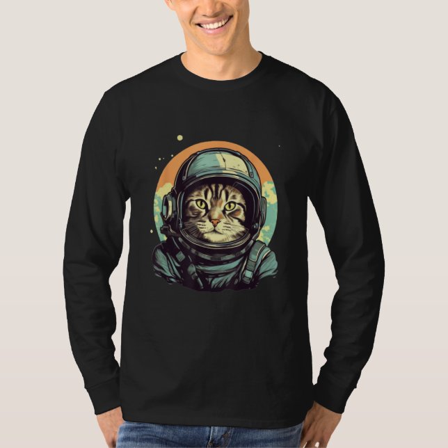 Catstronaut- Cat Sarcastic Novelty Funny Sarcastic T-Shirt (Vorderseite)