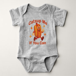 Catsup me if you can Funny Hot Dog - Ketchup Puff Baby Strampler