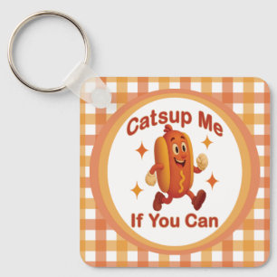 Catsup me if you can Funny Hot Dog - Ketchup Puff Schlüsselanhänger