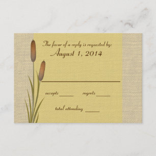 Cattail Lake Response RSVP Karte