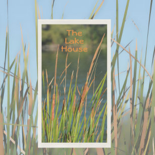Cattails an der Wasserfront individuell anpassbar Serviette