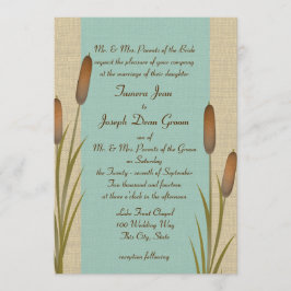Cattails Lake Wedding Einladung