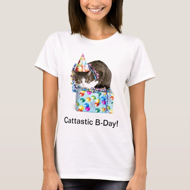 Cattastic Geburtstag T-Shirt (Vorderseite)