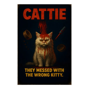 CATTIE – Lustige Horror-Katzen-Parodie Poster