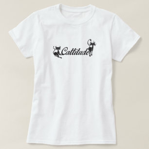 Cattitude 3/4 Sleeve Raglan T - Shirt
