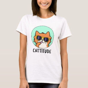 Cattitude Funny Cat Pub T-Shirt