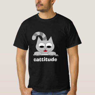 Cattitude Funny Cat Pub T-Shirt