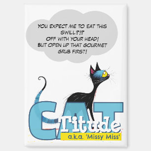 CatTitude Gourmet Grub Chaos Posse Magnet