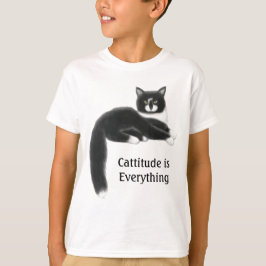 Cattitude ist alles scherzt T - Shirt