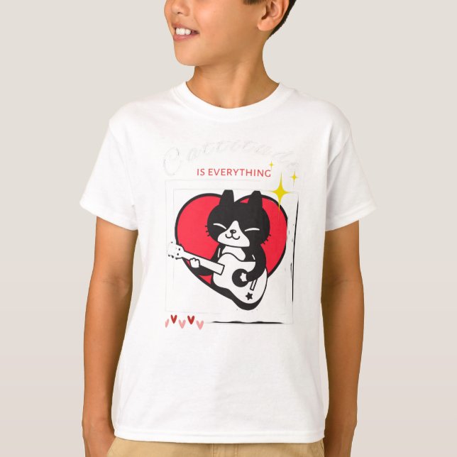 Cattitude ist alles T-Shirt (Vorderseite)