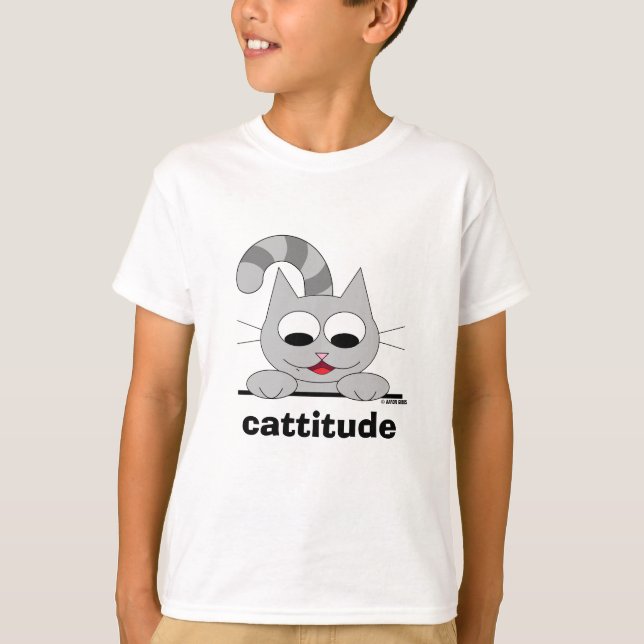 Cattitude Original Chat Lover T-Shirt (Vorderseite)