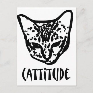 Cattitude Postkarte