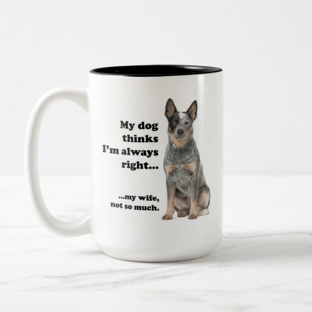 Cattle Dog / Ehefrau Tasse (Links)