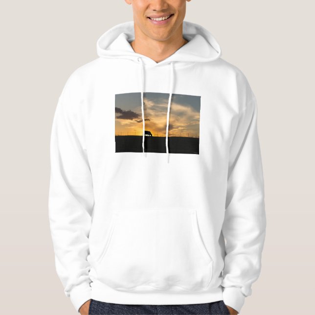 Cattle Sunset Silhouette Hoodie (Vorderseite)