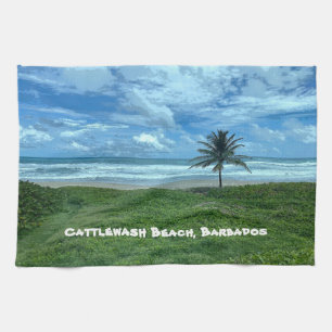 Cattlewash Beach, Barbados Geschirrtuch