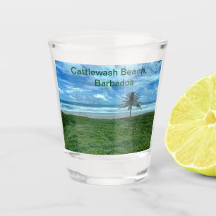 Cattlewash Beach, Barbados Schnapsglas