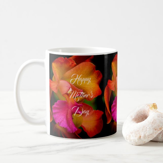 Cattleya-Orchid-Portrait Kaffeetasse (Mit Donut)