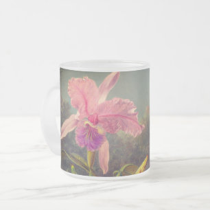 Cattleya Orchid und Three Hummingbirds Heade Mattglastasse