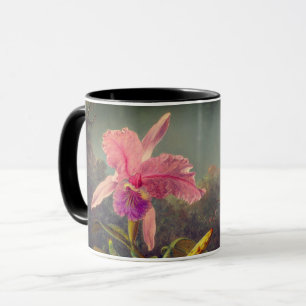 Cattleya Orchid und Three Hummingbirds Heade Tasse