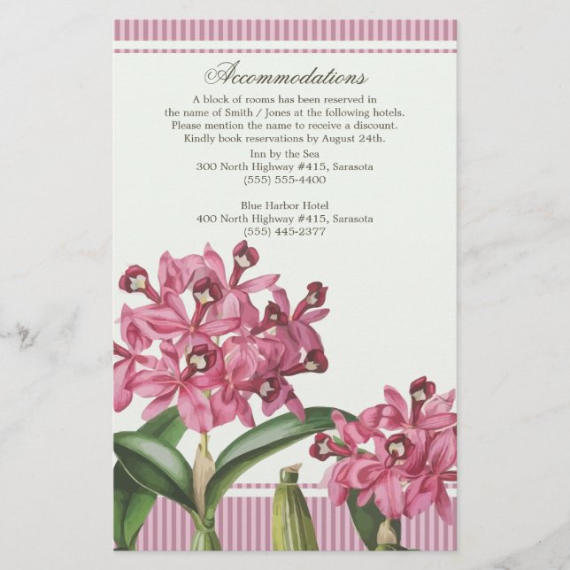 Cattleya Pink Orchid Wedding Route (Vorderseite)
