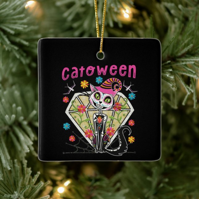 Cattoween Halloween Keramikornament (Baum)