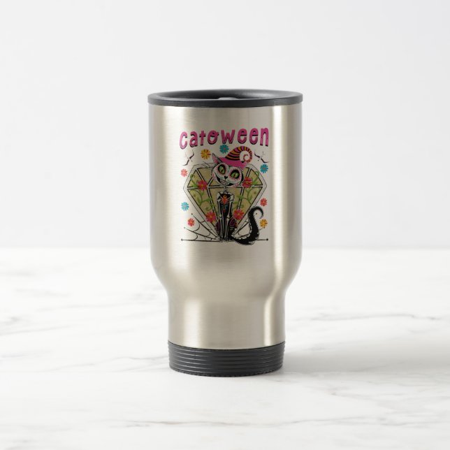 Cattoween Halloween Reisebecher (Mittel)