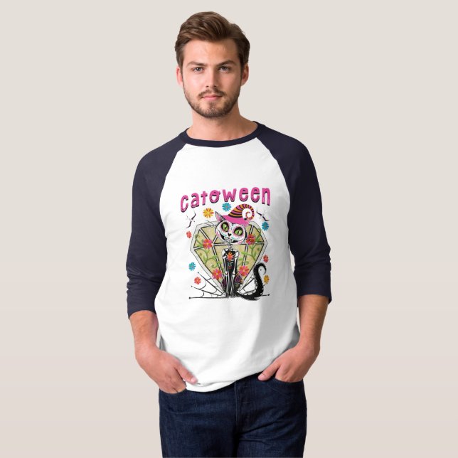 Cattoween Halloween T-Shirt (Vorne ganz)