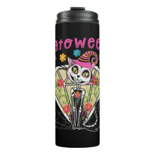 Cattoween Halloween Thermosbecher