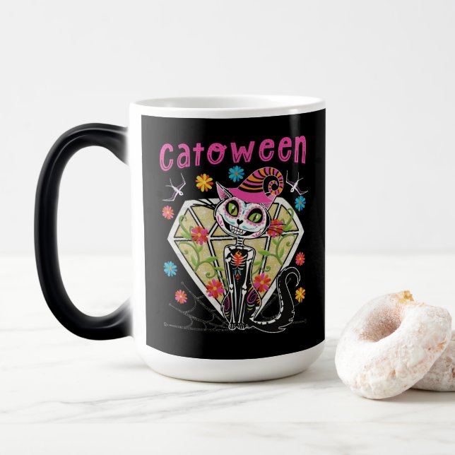 Cattoween Halloween Verwandlungstasse (Mit Donut)