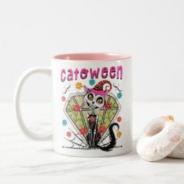 Cattoween Halloween Zweifarbige Tasse