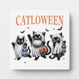 Cattoween Tabletop-Zeichen Fotoplatte