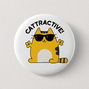 Cattraktiver, sonniger, attraktiver Cat Pub Button