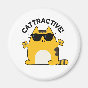 Cattraktiver, sonniger, attraktiver Cat Pub Magnet
