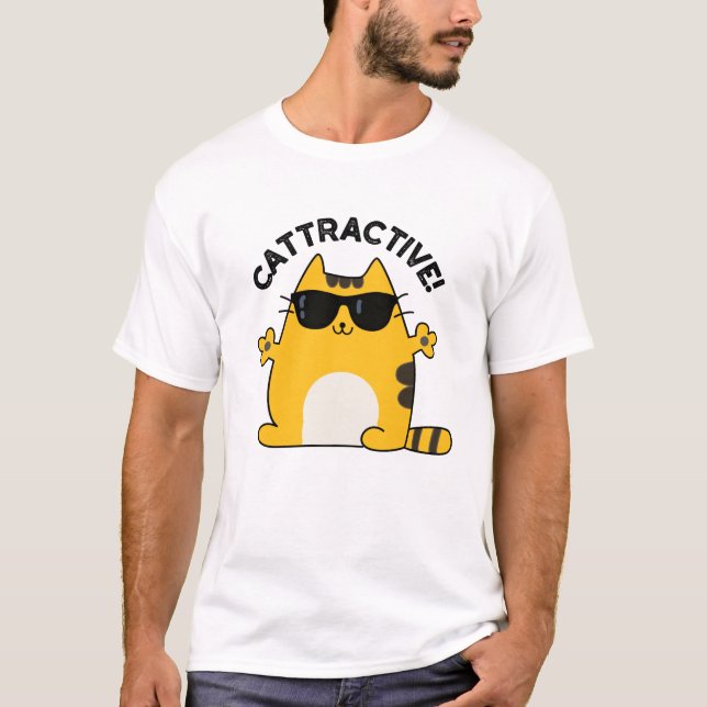 Cattraktiver, sonniger, attraktiver Cat Pub T-Shirt (Vorderseite)