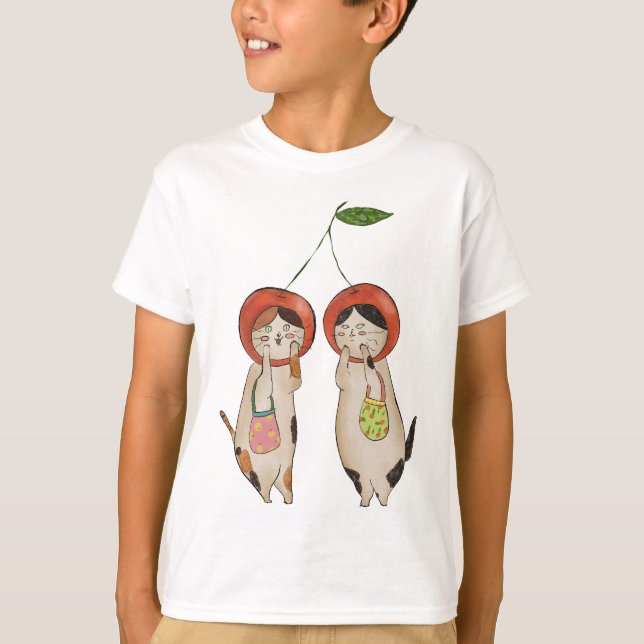 Catty Cherries T-Shirt (Vorderseite)