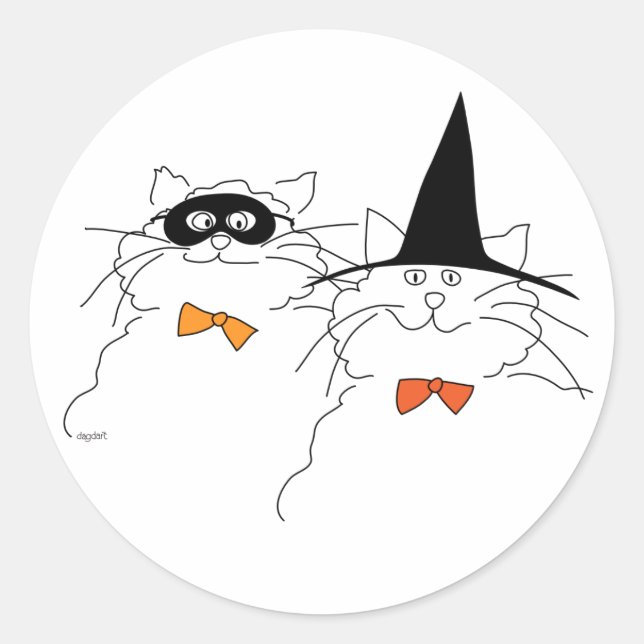 Catty Halloween Sticker (Vorderseite)