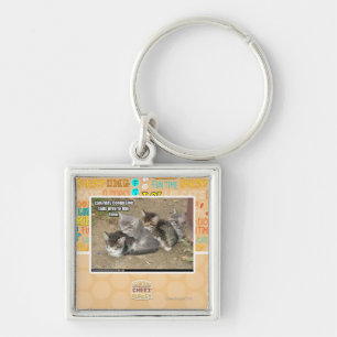 Caturday Conga-Linie Schlüsselanhänger