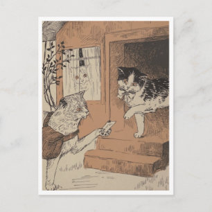 "Caturday-Lieferung" Postkarte